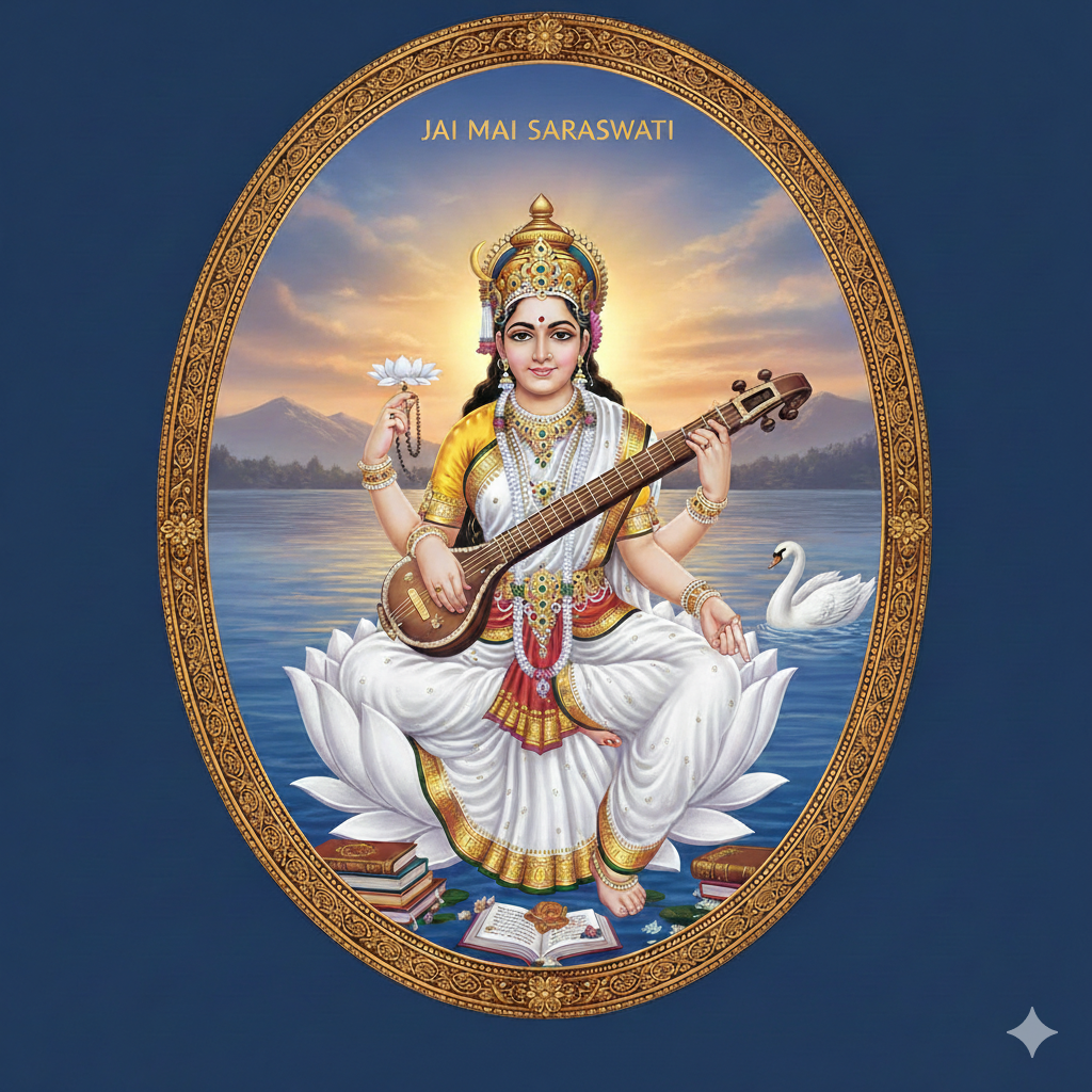 Maa Saraswati Hindu Godess HD images and Wallpapers