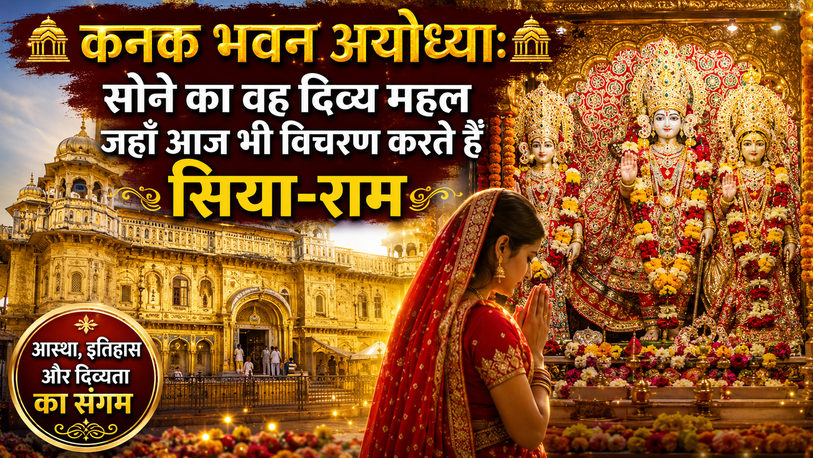 🏛️ कनक भवन अयोध्या: सोने का वह दिव्य महल जहाँ आज भी विचरण करते हैं सिया-राम 🏛️