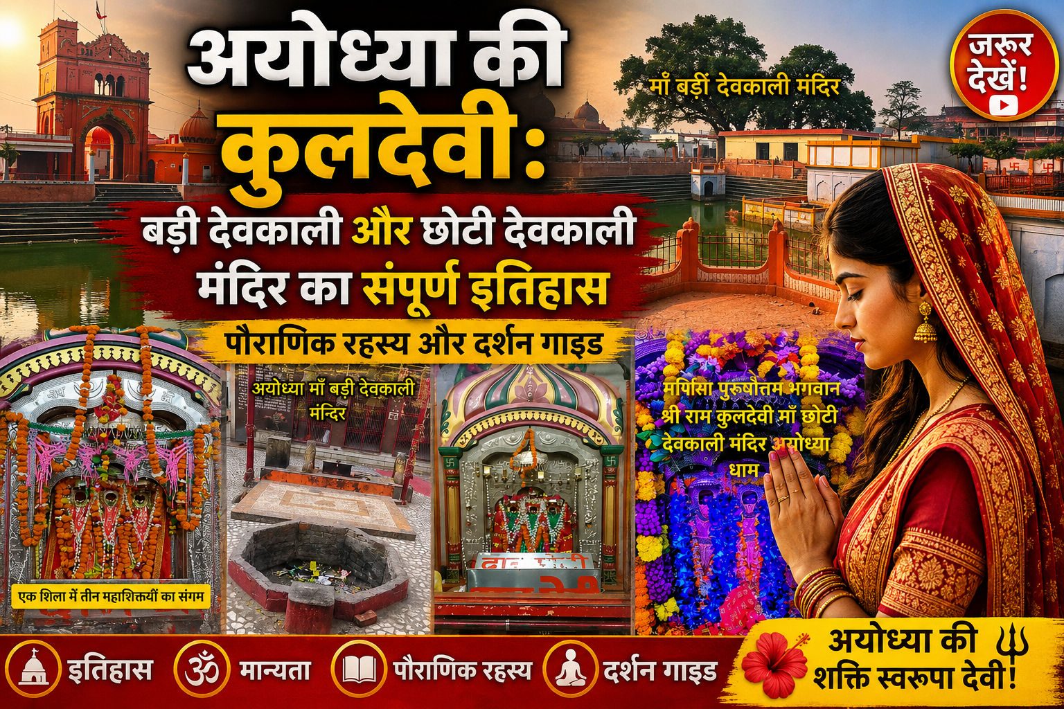 अयोध्या की कुलदेवी: बड़ी देवकाली और छोटी देवकाली मंदिर का संपूर्ण इतिहास, पौराणिक रहस्य और दर्शन गाइड 🚩