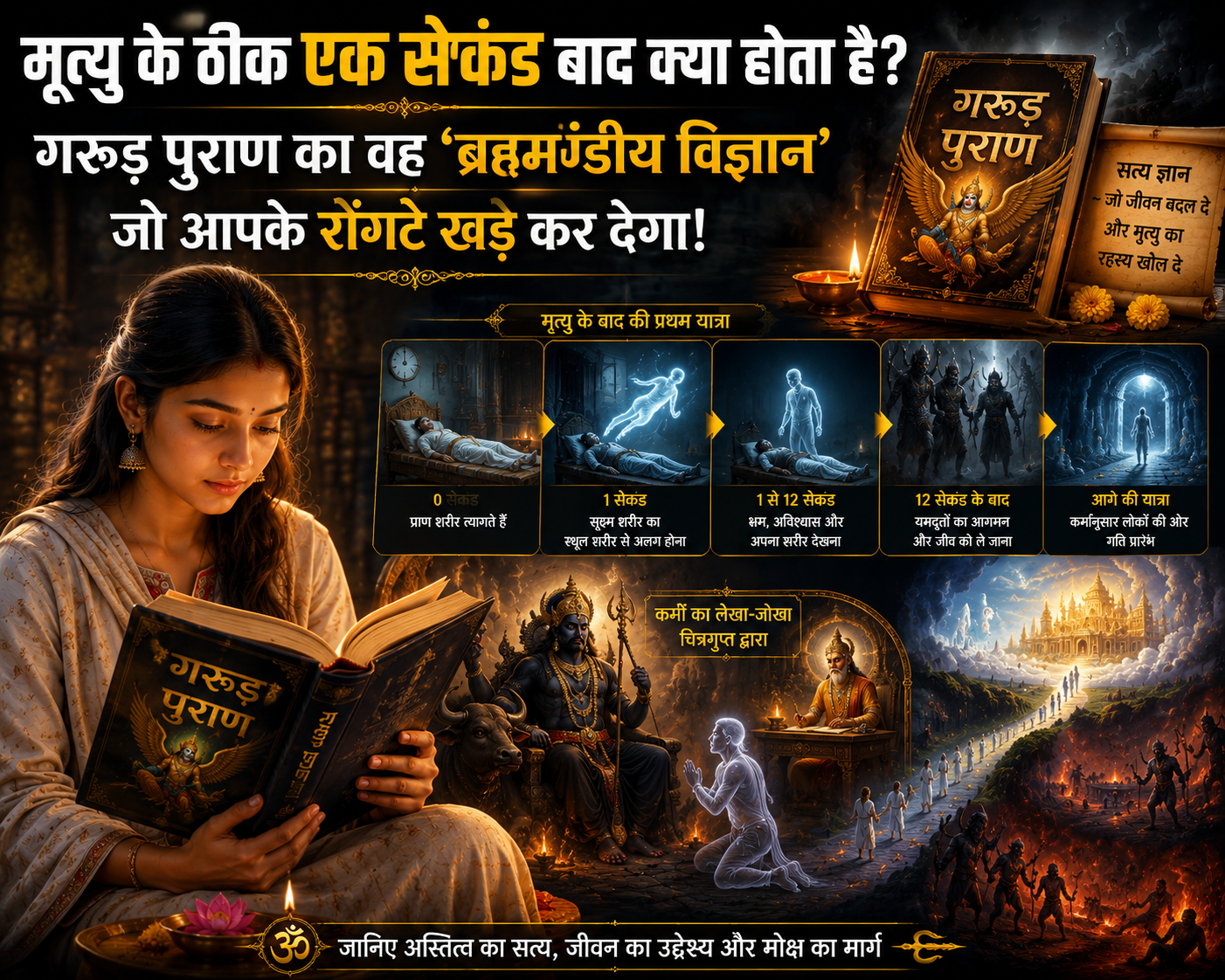 मृत्यु के ठीक एक सेकंड बाद क्या होता है? गरुड़ पुराण का वह 