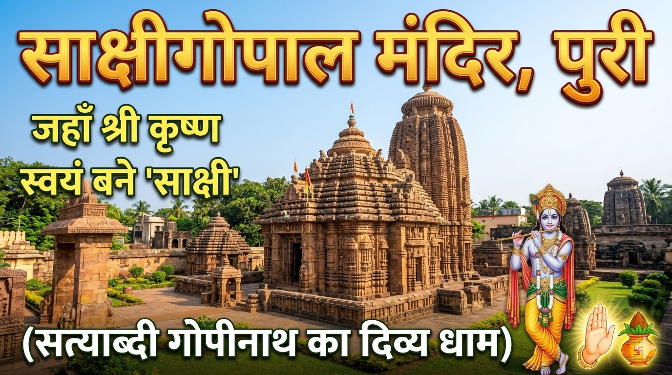 साक्षीगोपाल मंदिर, पुरी: जहाँ श्री कृष्ण स्वयं बने