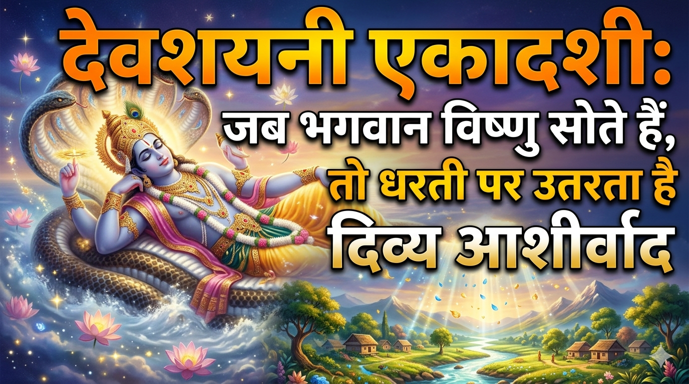 देवशयनी एकादशी: जब भगवान विष्णु सोते हैं, तो धरती पर उतरता है दिव्य आशीर्वाद