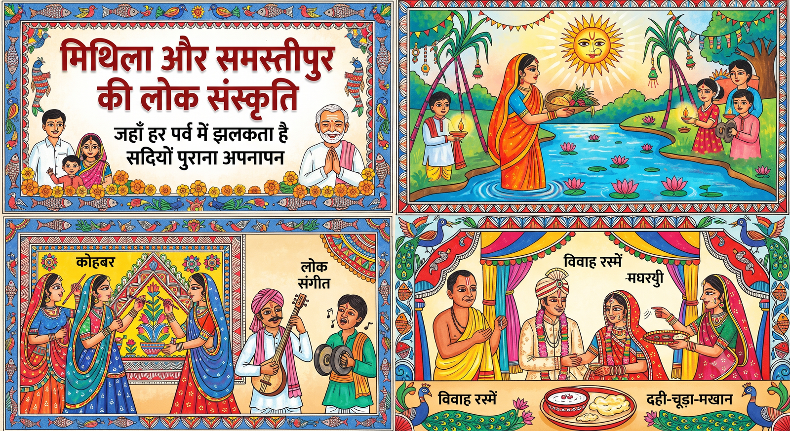 मिथिला और समस्तीपुर की लोक संस्कृति: जहाँ हर पर्व में झलकता है सदियों पुराना अपनापन